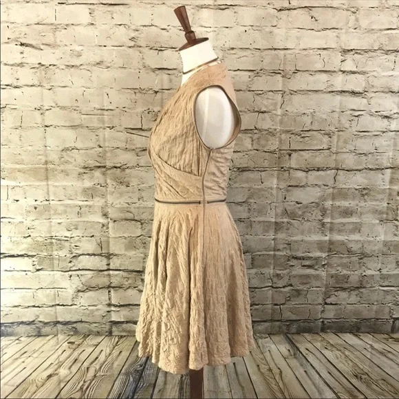 All Saints Quilted Silk Dress - Picture 3 of 6